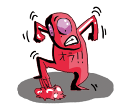 Color color Alien sticker #9176756