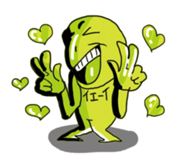 Color color Alien sticker #9176757