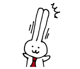 The rabbit wearing a necktie. sticker #9176848