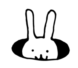 The rabbit wearing a necktie. sticker #9176858