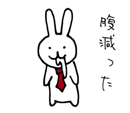 The rabbit wearing a necktie. sticker #9176860