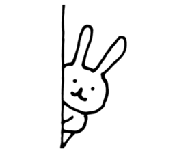 The rabbit wearing a necktie. sticker #9176863