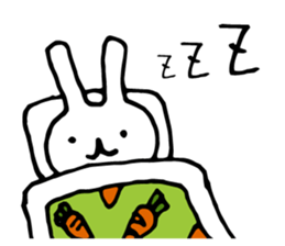 The rabbit wearing a necktie. sticker #9176871