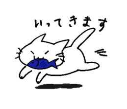 Greetings of cute cats sticker #9176888