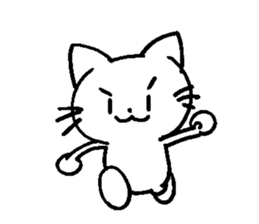 Greetings of cute cats sticker #9176898