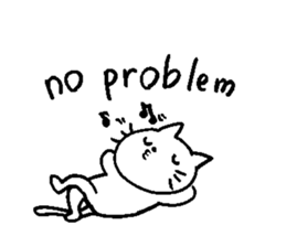 Greetings of cute cats sticker #9176914