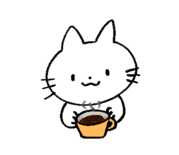 Greetings of cute cats sticker #9176915