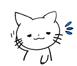 Greetings of cute cats sticker #9176917