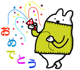 Rabbit or dog sticker #9177373