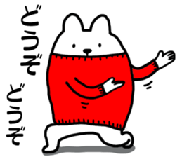 Rabbit or dog sticker #9177383