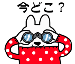 Rabbit or dog sticker #9177394