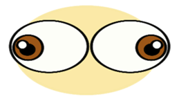 Only eyes sticker #9177475