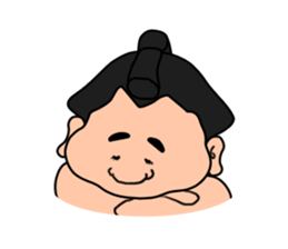 Sumo wrestler,chubby-san sticker #9177724