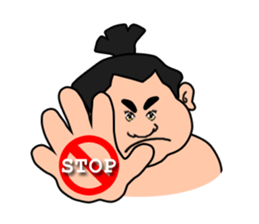 Sumo wrestler,chubby-san sticker #9177731