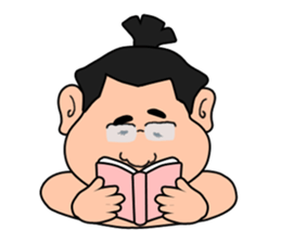 Sumo wrestler,chubby-san sticker #9177734