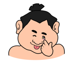 Sumo wrestler,chubby-san sticker #9177737