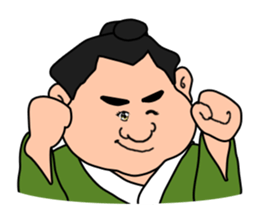 Sumo wrestler,chubby-san sticker #9177743