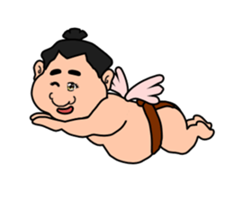 Sumo wrestler,chubby-san sticker #9177745