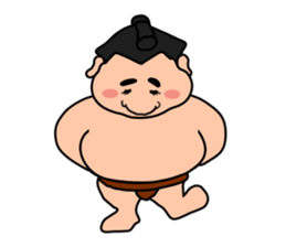 Sumo wrestler,chubby-san sticker #9177746