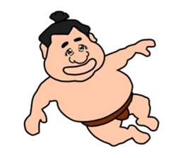 Sumo wrestler,chubby-san sticker #9177747