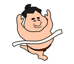 Sumo wrestler,chubby-san sticker #9177752
