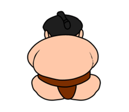 Sumo wrestler,chubby-san sticker #9177753