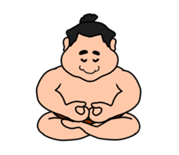 Sumo wrestler,chubby-san sticker #9177754
