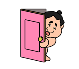 Sumo wrestler,chubby-san sticker #9177755