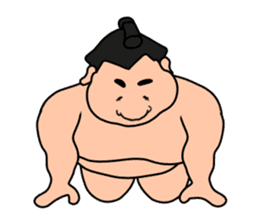 Sumo wrestler,chubby-san sticker #9177757