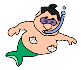 Sumo wrestler,chubby-san sticker #9177758