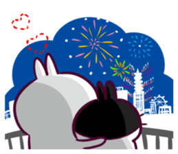 Bosstwo Rabbit lovers sticker #9178474