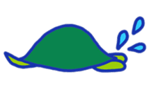 Aki and a turtle sticker #9179534