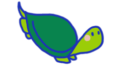 Aki and a turtle sticker #9179541