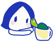 Aki and a turtle sticker #9179549