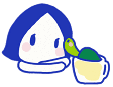 Aki and a turtle sticker #9179549