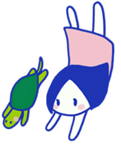 Aki and a turtle sticker #9179550