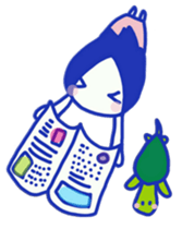 Aki and a turtle sticker #9179552