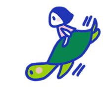 Aki and a turtle sticker #9179555