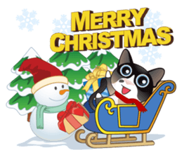 Snowshoe Cat Lumang -Let's Party!! sticker #9180841