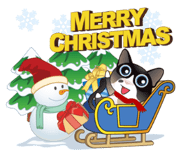 Snowshoe Cat Lumang -Let's Party!! sticker #9180841