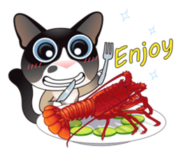 Snowshoe Cat Lumang -Let's Party!! sticker #9180846