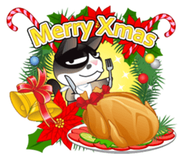 Snowshoe Cat Lumang -Let's Party!! sticker #9180848