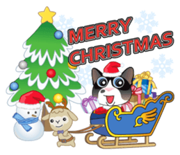 Snowshoe Cat Lumang -Let's Party!! sticker #9180852