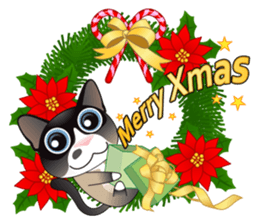 Snowshoe Cat Lumang -Let's Party!! sticker #9180853