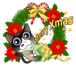 Snowshoe Cat Lumang -Let's Party!! sticker #9180853