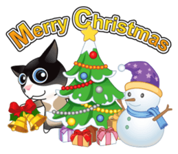 Snowshoe Cat Lumang -Let's Party!! sticker #9180856