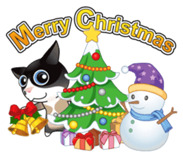 Snowshoe Cat Lumang -Let's Party!! sticker #9180856