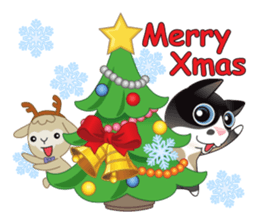 Snowshoe Cat Lumang -Let's Party!! sticker #9180857