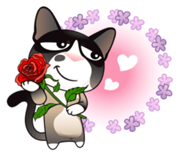 Snowshoe Cat Lumang -Let's Party!! sticker #9180858