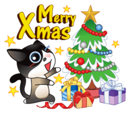 Snowshoe Cat Lumang -Let's Party!! sticker #9180860